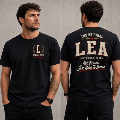LEA W65-F6-168 – Personalized Original Issue Apparel “The Original NAME Certified One-of-One"