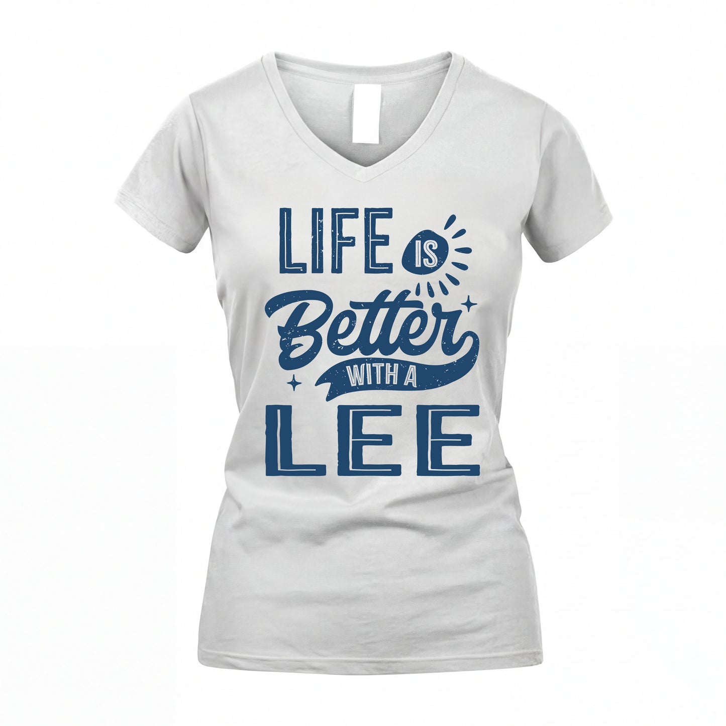 LEE HH88-K2–Personalized Name Quote T-Shirt Life Is Better With Unisex Gift
