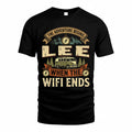 LEE TT898-K6-229 – Personalized Funny Camping Quote Apparel “The Adventure Begins When The WiFi Ends”