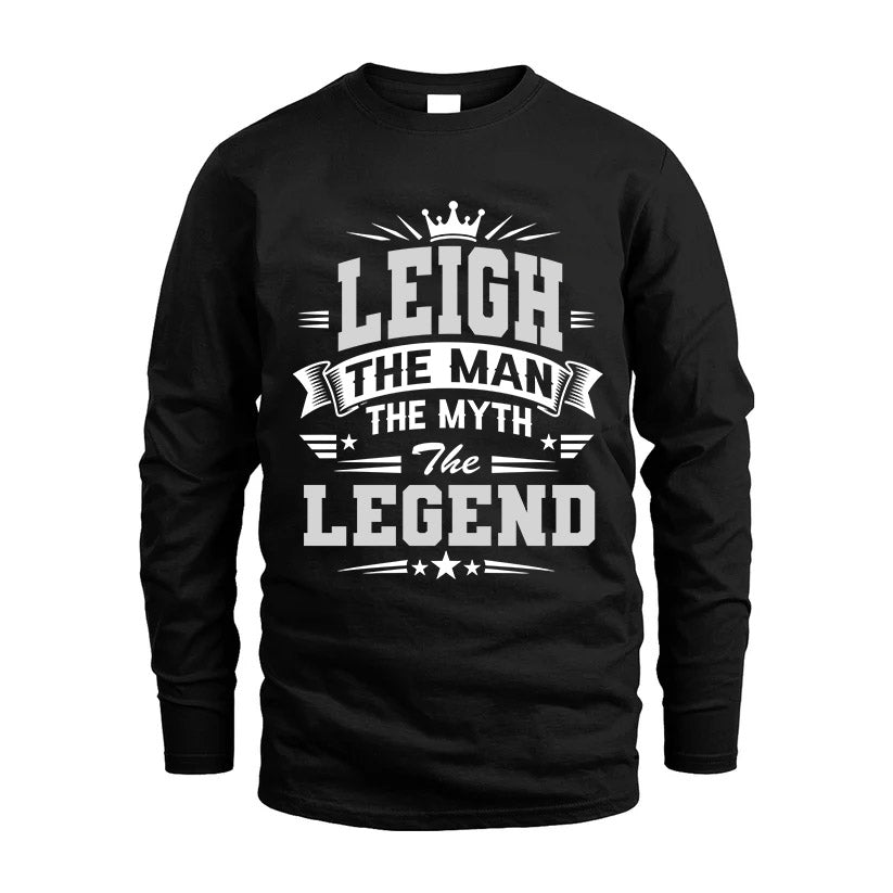 LEIGH HH F004 The Man The Myth The Legend Personalized Shirt – Gift for Men