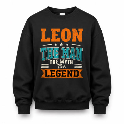 LEON HH F007 The Man The Myth The Legend Personalized Shirt – Gift for Men