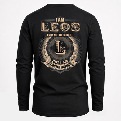 LEOS 2K-101–Personalized Name Quote Apparel “I Am NAME May Not Be Perfect But I Am Limited Edition”