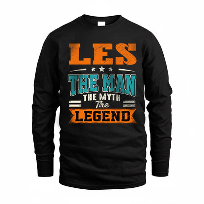 LES HH F007 The Man The Myth The Legend Personalized Shirt – Gift for Men