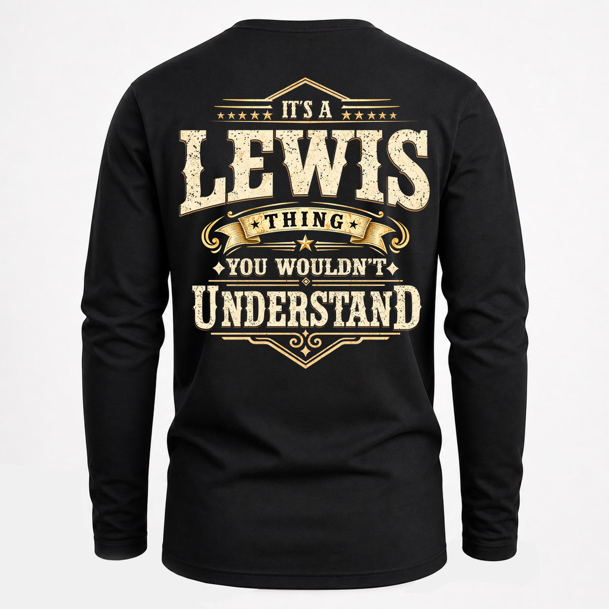 LEWIS HH-F003–Personalized Name Quote Apparel “It’s an NAME Thing You Wouldn’t Understand”