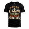 LIAM TT898-K6-229 – Personalized Funny Camping Quote Apparel “The Adventure Begins When The WiFi Ends”