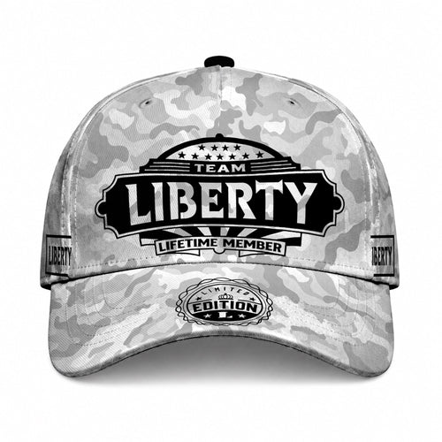 LIBERTY TC01 HH79 Team Your Name Hat, Personalized Camo Baseball Cap, Custom Family Gift, Gift for Him Her