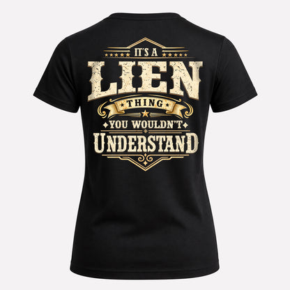 LIEN HH-F003–Personalized Name Quote Apparel “It’s an NAME Thing You Wouldn’t Understand”