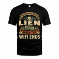 LIEN TT898-K6-229 – Personalized Funny Camping Quote Apparel “The Adventure Begins When The WiFi Ends”