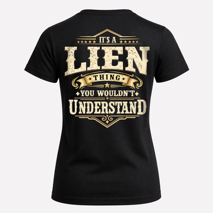 LIEN HH-F003–Personalized Name Quote Apparel “It’s an NAME Thing You Wouldn’t Understand”