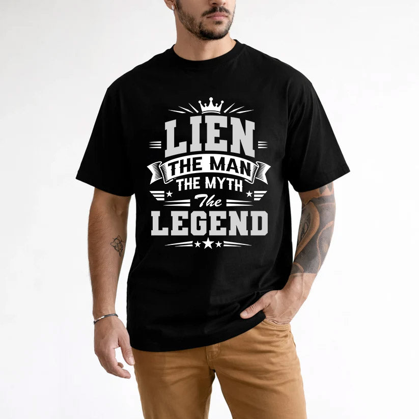 LIEN HH F004 The Man The Myth The Legend Personalized Shirt – Gift for Men