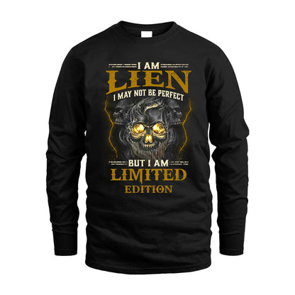 I Am Lien, I May Not Be Perfect, But I Am Limited Edition – Personalized Skull T-Shirt