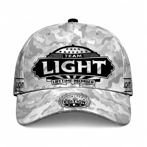 LIGHT TC01 HH79 Team Your Name Hat, Personalized Camo Baseball Cap, Custom Family Gift, Gift for Him Her