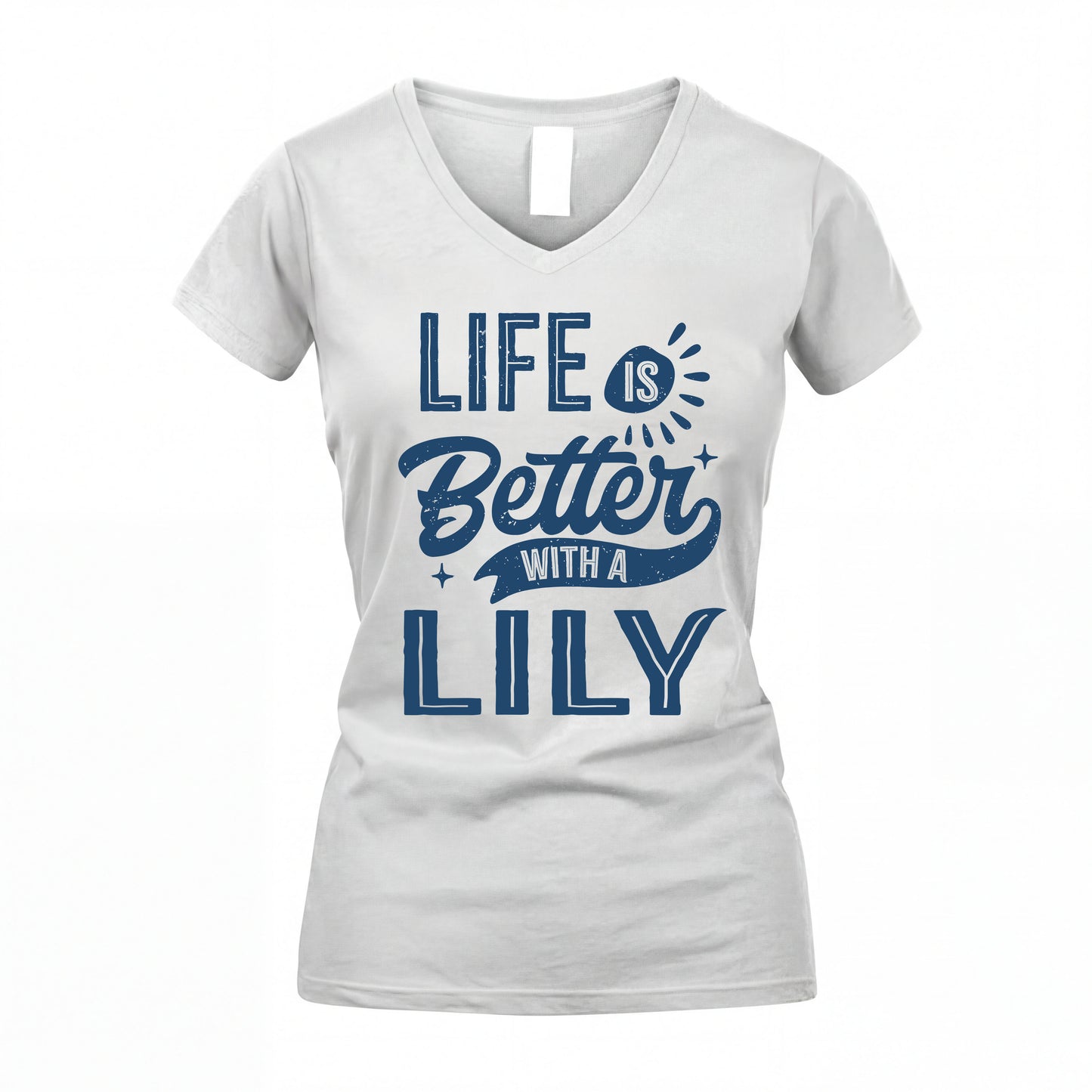 LILY HH88-K2–Personalized Name Quote T-Shirt Life Is Better With Unisex Gift