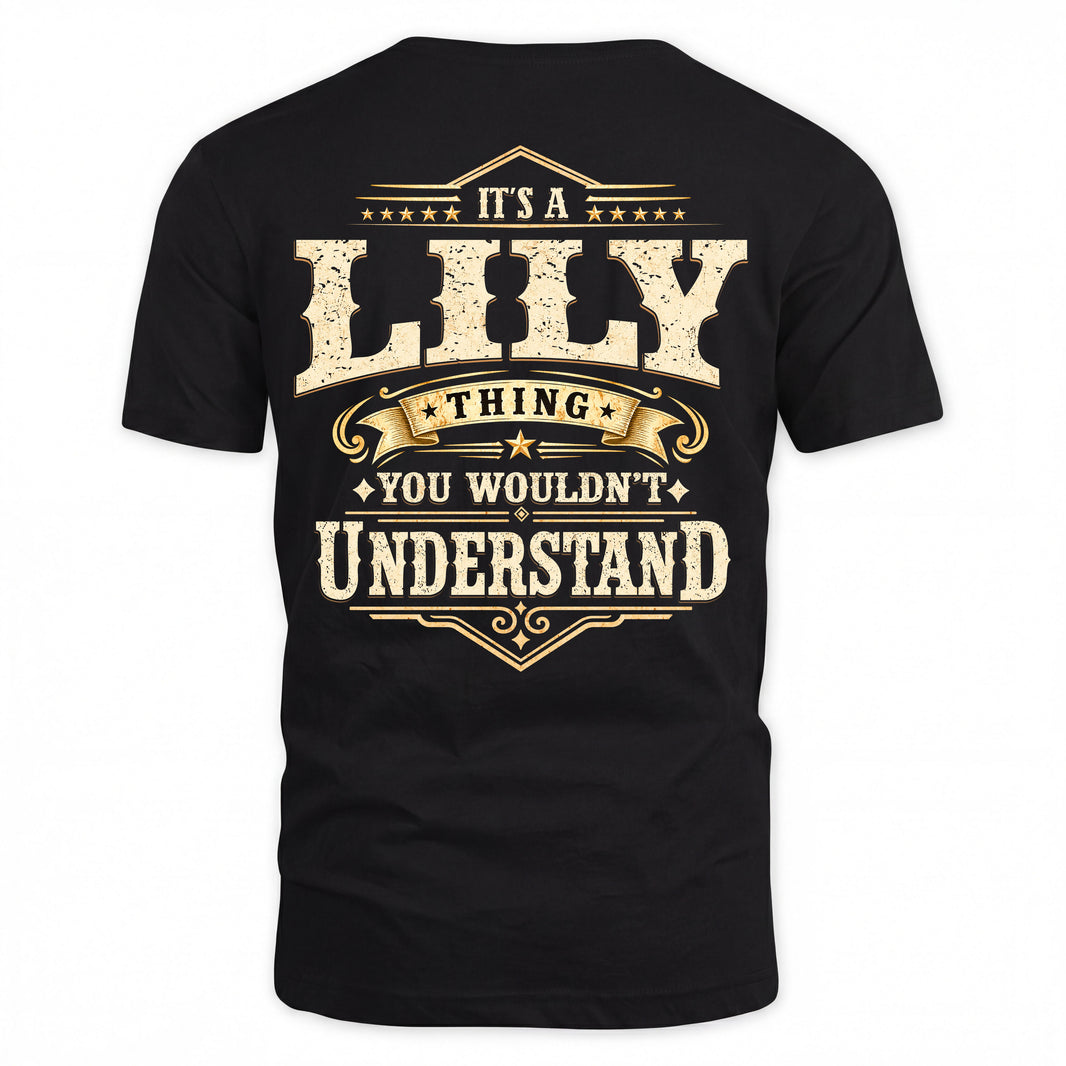 LILY HH-F003–Personalized Name Quote Apparel “It’s an NAME Thing You Wouldn’t Understand”