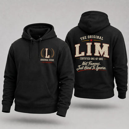LIM W65-F6-168 – Personalized Original Issue Apparel “The Original NAME Certified One-of-One"