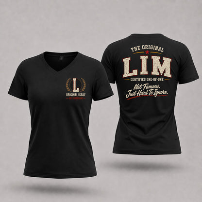LIM W65-F6-168 – Personalized Original Issue Apparel “The Original NAME Certified One-of-One"