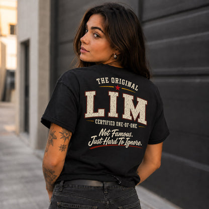 LIM W65-F6-168 – Personalized Original Issue Apparel “The Original NAME Certified One-of-One"