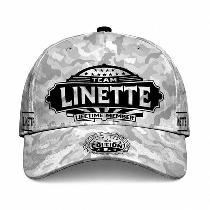 LINETTE TC01 HH79 Team Your Name Hat, Personalized Camo Baseball Cap, Custom Family Gift, Gift for Him Her