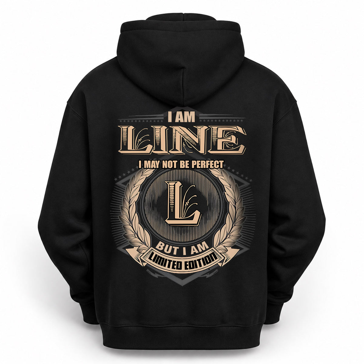 LINE 2K-101–Personalized Name Quote Apparel “I Am NAME May Not Be Perfect But I Am Limited Edition”