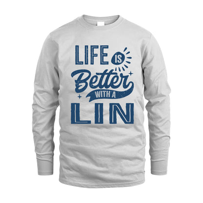 LIN HH88-K2–Personalized Name Quote T-Shirt Life Is Better With Unisex Gift