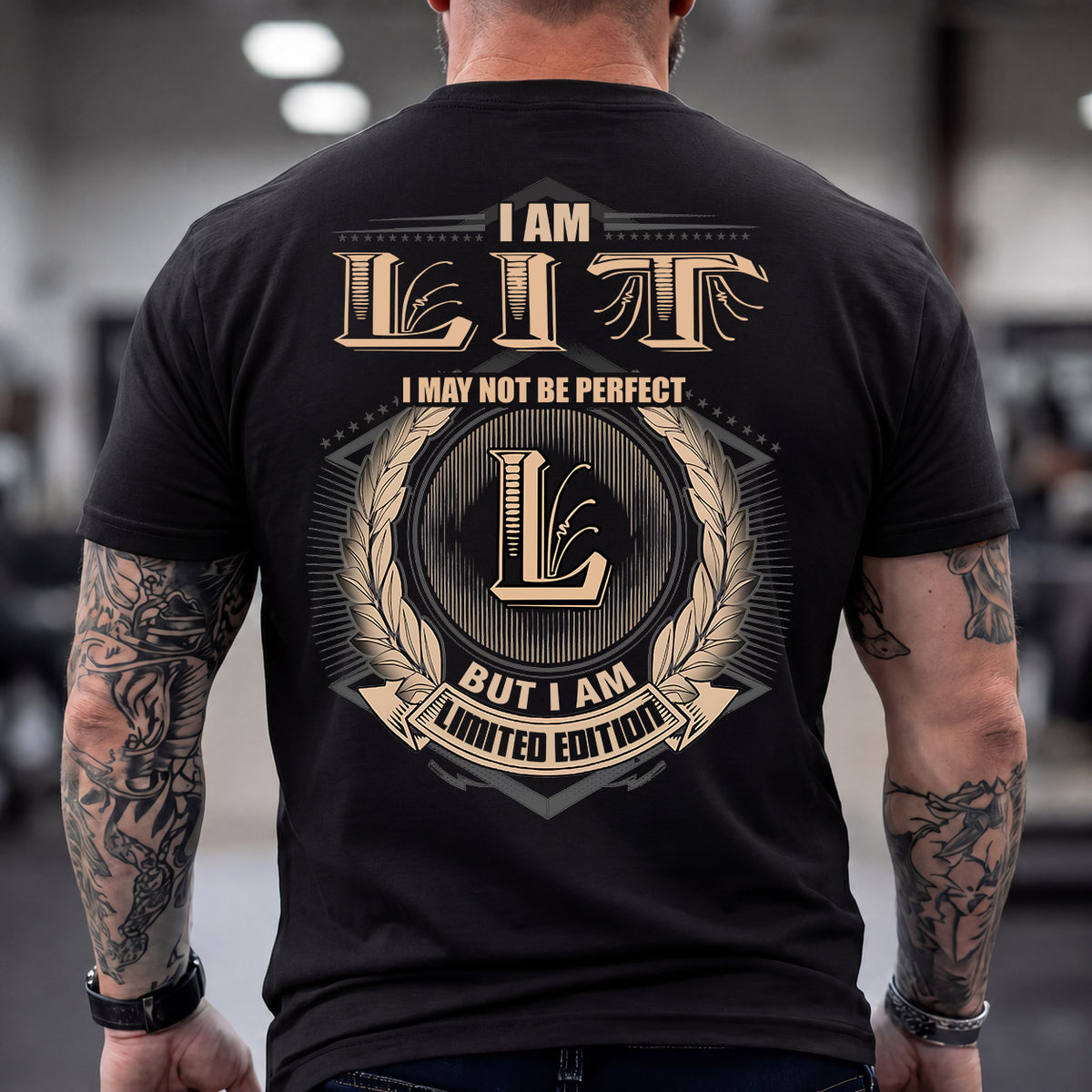 LIT 2K-101–Personalized Name Quote Apparel “I Am NAME May Not Be Perfect But I Am Limited Edition”
