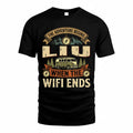 LIU TT898-K6-229 – Personalized Funny Camping Quote Apparel “The Adventure Begins When The WiFi Ends”