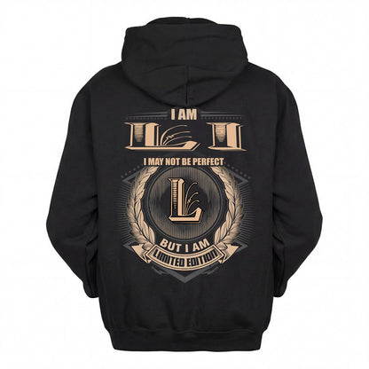 LI 2K-101–Personalized Name Quote Apparel “I Am NAME May Not Be Perfect But I Am Limited Edition”
