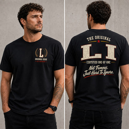 LI W65-F6-168 – Personalized Original Issue Apparel “The Original NAME Certified One-of-One"