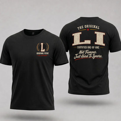 LI W65-F6-168 – Personalized Original Issue Apparel “The Original NAME Certified One-of-One"