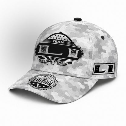LI TC01 HH79 Team Your Name Hat, Personalized Camo Baseball Cap, Custom Family Gift, Gift for Him Her