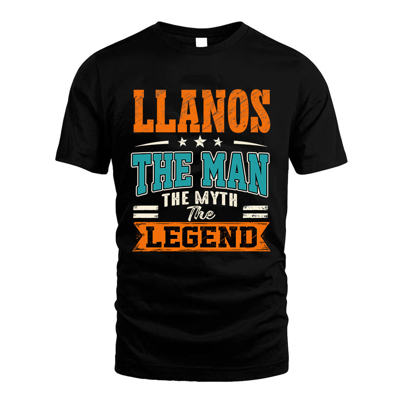 LLANOS HH F007 The Man The Myth The Legend Personalized Shirt – Gift for Men