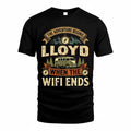 LLOYD TT898-K6-229 – Personalized Funny Camping Quote Apparel “The Adventure Begins When The WiFi Ends”
