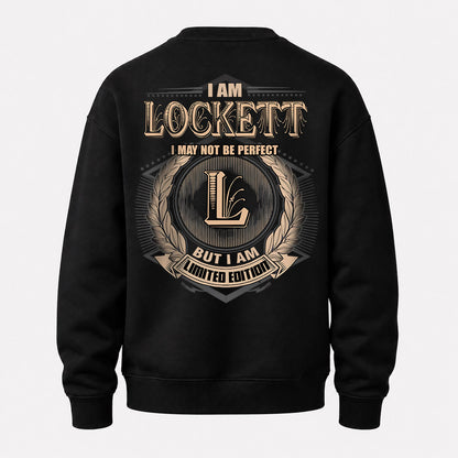 LOCKETT 2K-101–Personalized Name Quote Apparel “I Am NAME May Not Be Perfect But I Am Limited Edition”