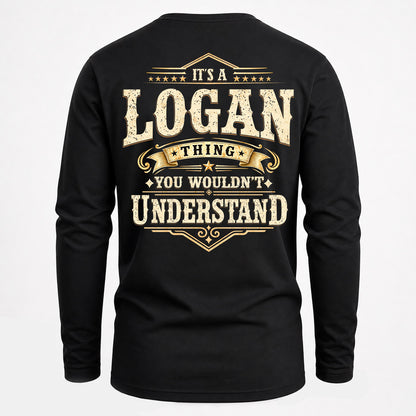 LOGAN HH-F003–Personalized Name Quote Apparel “It’s an NAME Thing You Wouldn’t Understand”