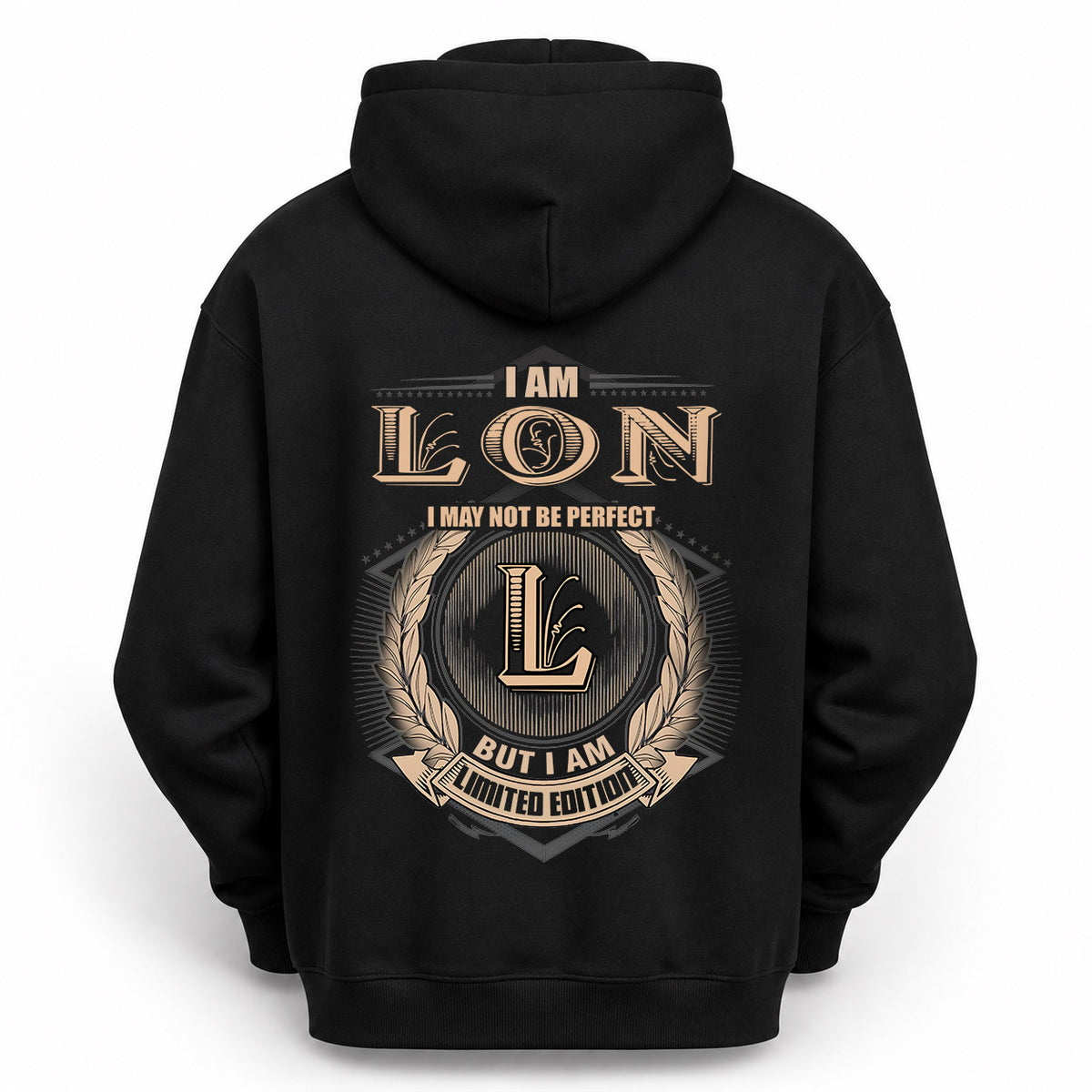 LON 2K-101–Personalized Name Quote Apparel “I Am NAME May Not Be Perfect But I Am Limited Edition”