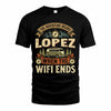 LOPEZ TT898-K6-229 – Personalized Funny Camping Quote Apparel “The Adventure Begins When The WiFi Ends”