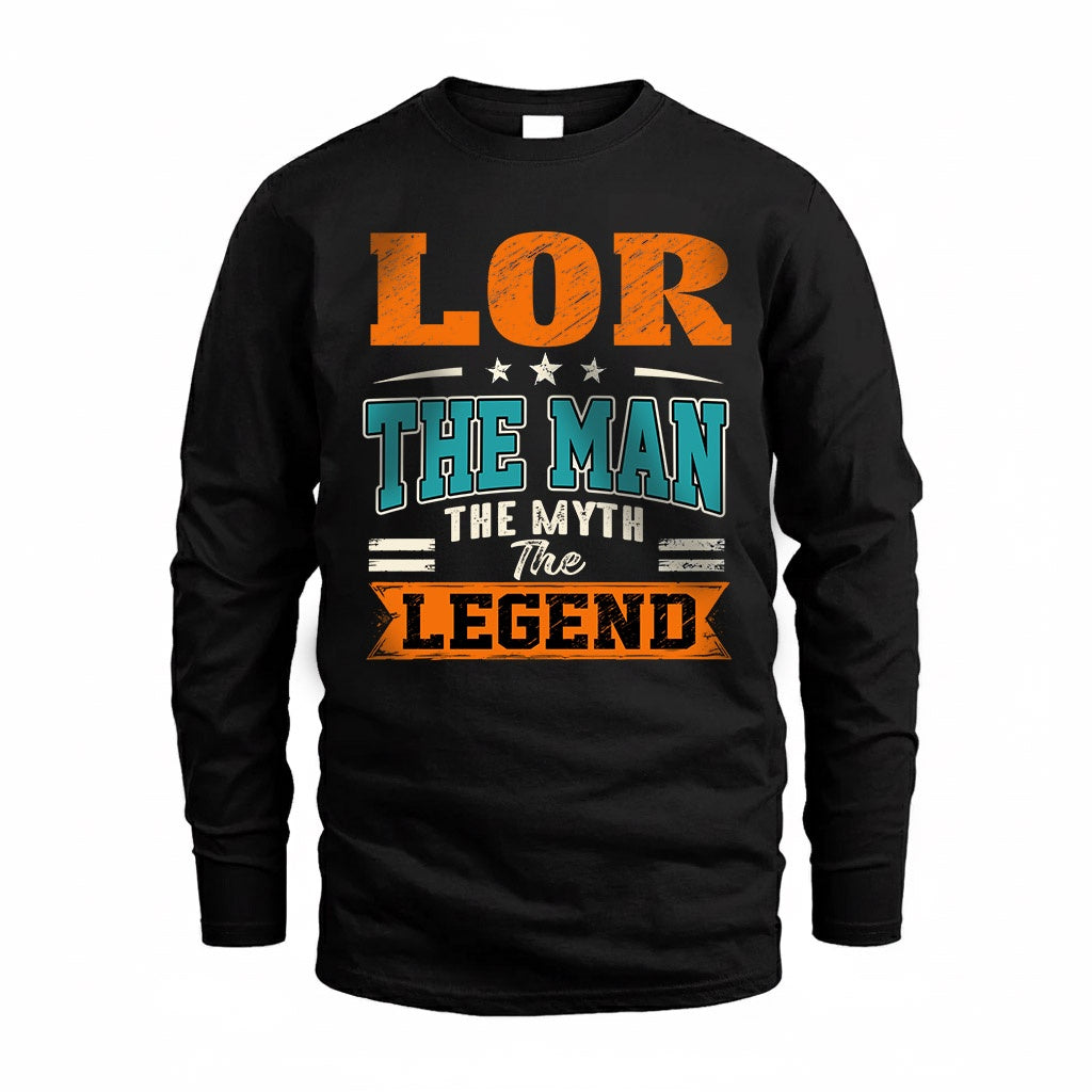 LOR HH F007 The Man The Myth The Legend Personalized Shirt – Gift for Men