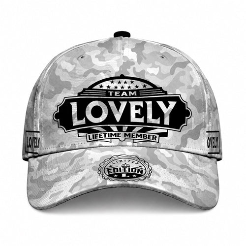 LOVELY TC01 HH79 Team Your Name Hat, Personalized Camo Baseball Cap, Custom Family Gift, Gift for Him Her