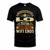 LO TT898-K6-229 – Personalized Funny Camping Quote Apparel “The Adventure Begins When The WiFi Ends”