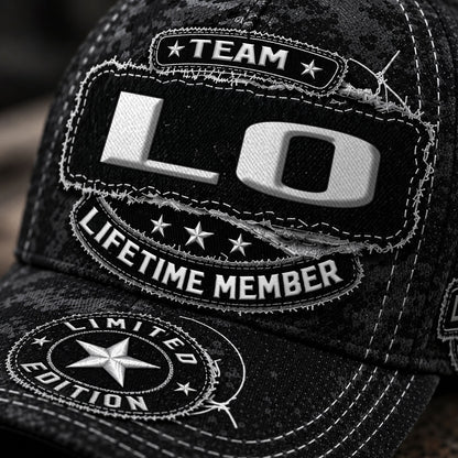 LO TC03 HH79  Personalized Black Camo Baseball Cap, Custom Name Family Hat
