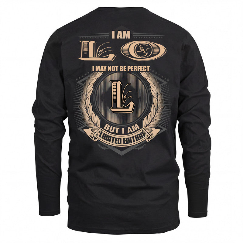 LO 2K-101–Personalized Name Quote Apparel “I Am NAME May Not Be Perfect But I Am Limited Edition”