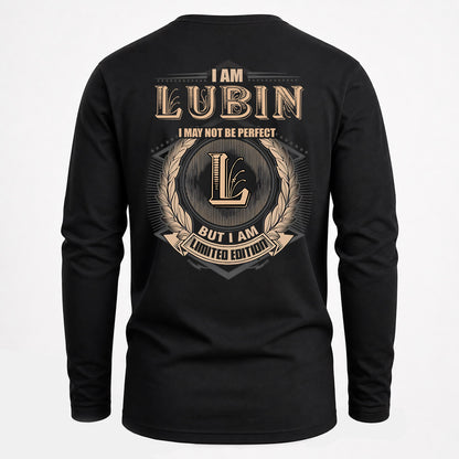 LUBIN 2K-101–Personalized Name Quote Apparel “I Am NAME May Not Be Perfect But I Am Limited Edition”
