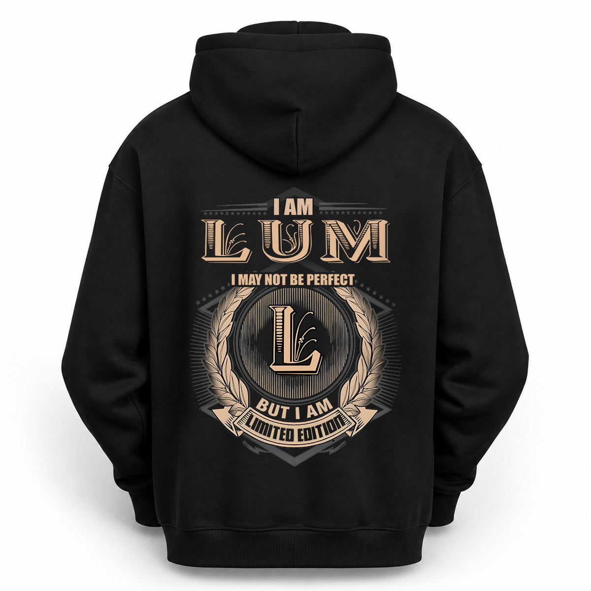 LUM 2K-101–Personalized Name Quote Apparel “I Am NAME May Not Be Perfect But I Am Limited Edition”