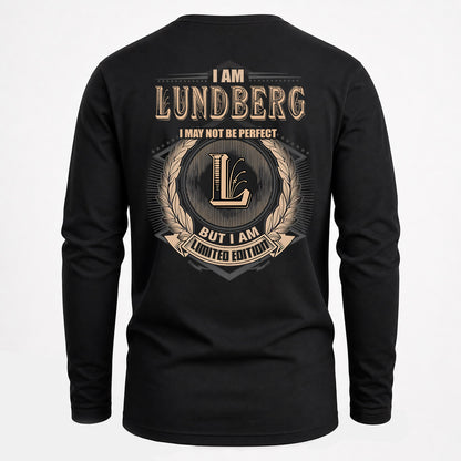LUNDBERG 2K-101–Personalized Name Quote Apparel “I Am NAME May Not Be Perfect But I Am Limited Edition”