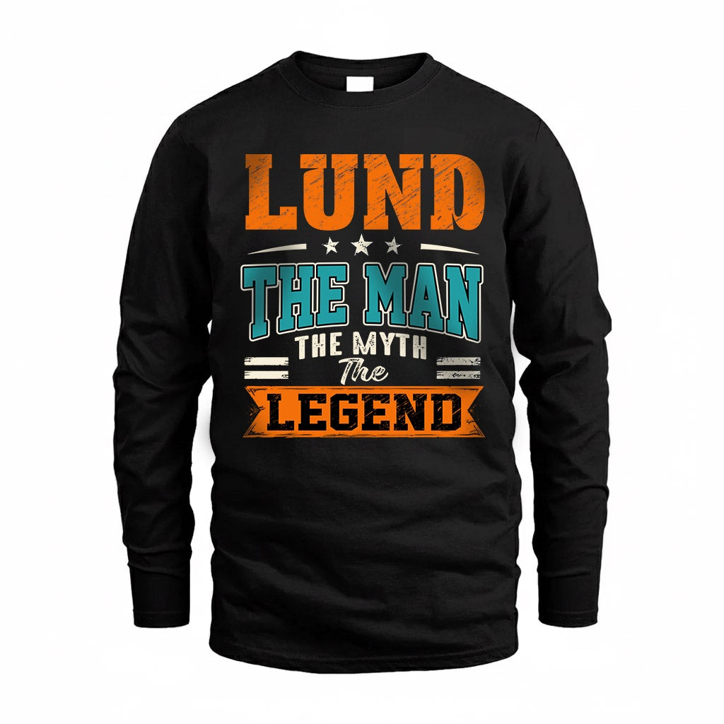 LUND HH F007 The Man The Myth The Legend Personalized Shirt – Gift for Men