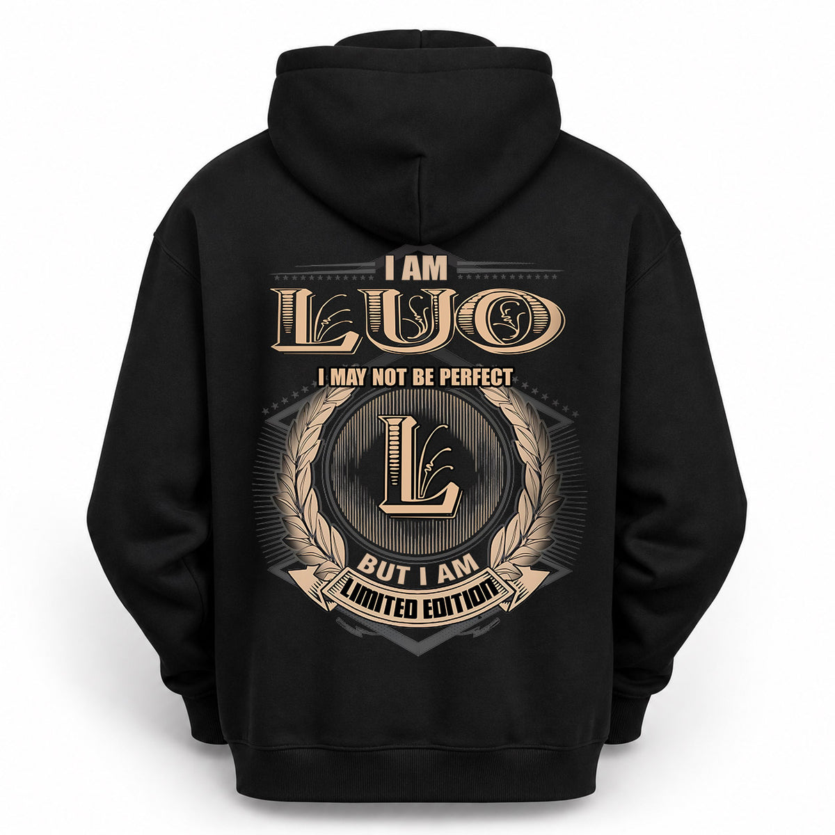 LUO 2K-101–Personalized Name Quote Apparel “I Am NAME May Not Be Perfect But I Am Limited Edition”