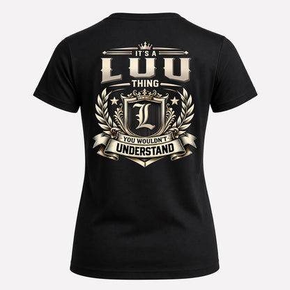 LUU HH-F006 Thing Personalized Name T Shirt – You Wouldn’t Understand
