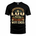 LUU TT898-K6-229 – Personalized Funny Camping Quote Apparel “The Adventure Begins When The WiFi Ends”
