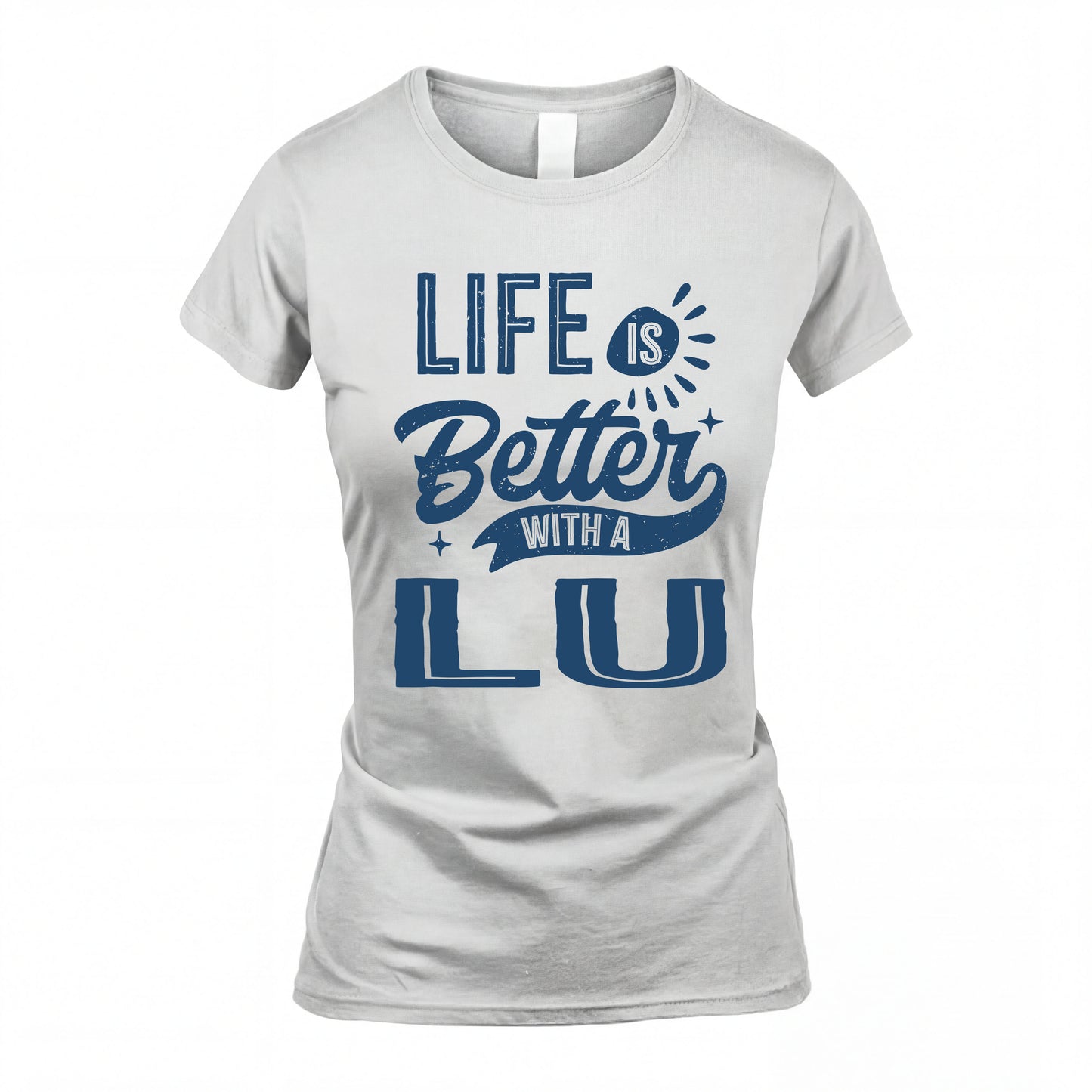 LU HH88-K2–Personalized Name Quote T-Shirt Life Is Better With Unisex Gift