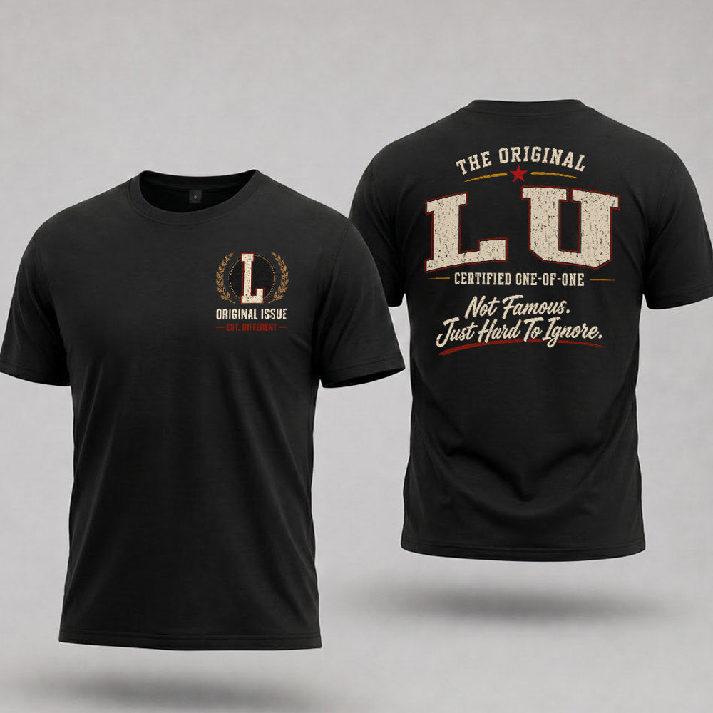 LU W65-F6-168 – Personalized Original Issue Apparel “The Original NAME Certified One-of-One"